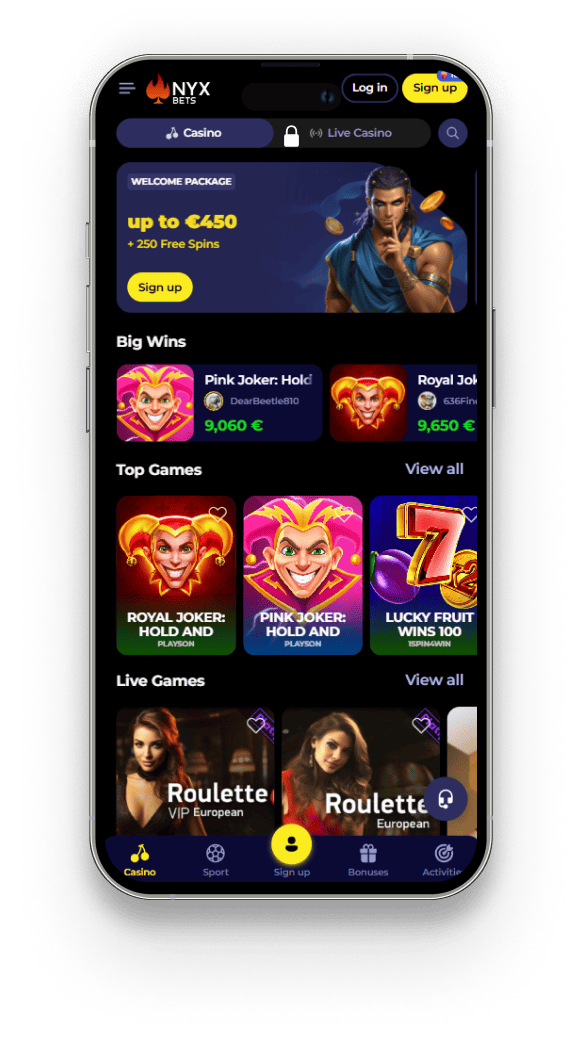 Nyxbets app
